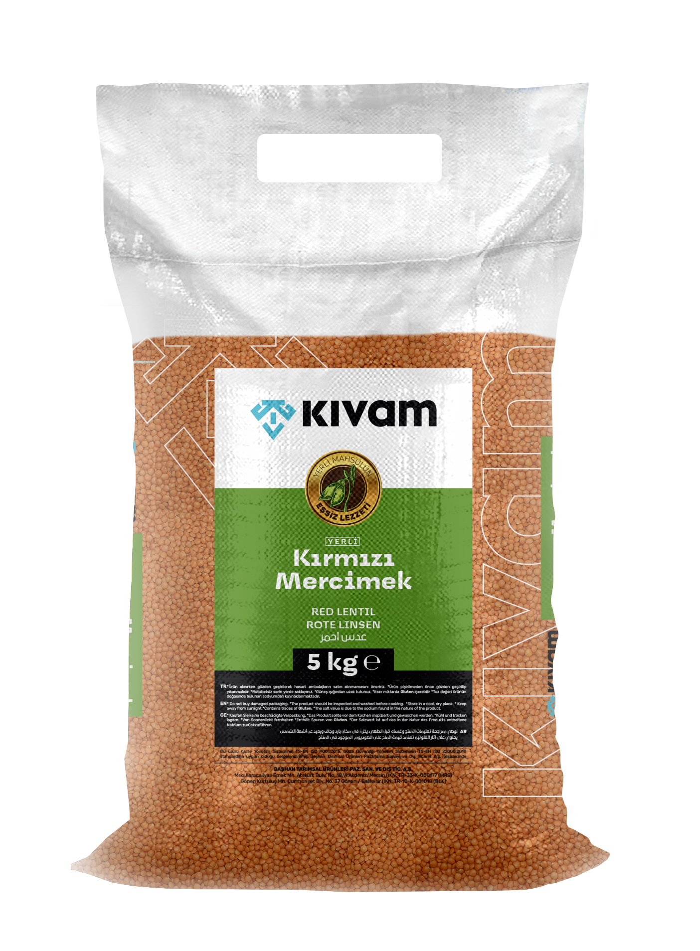 Kıvam Kırmızı Mercimek 5 Kg