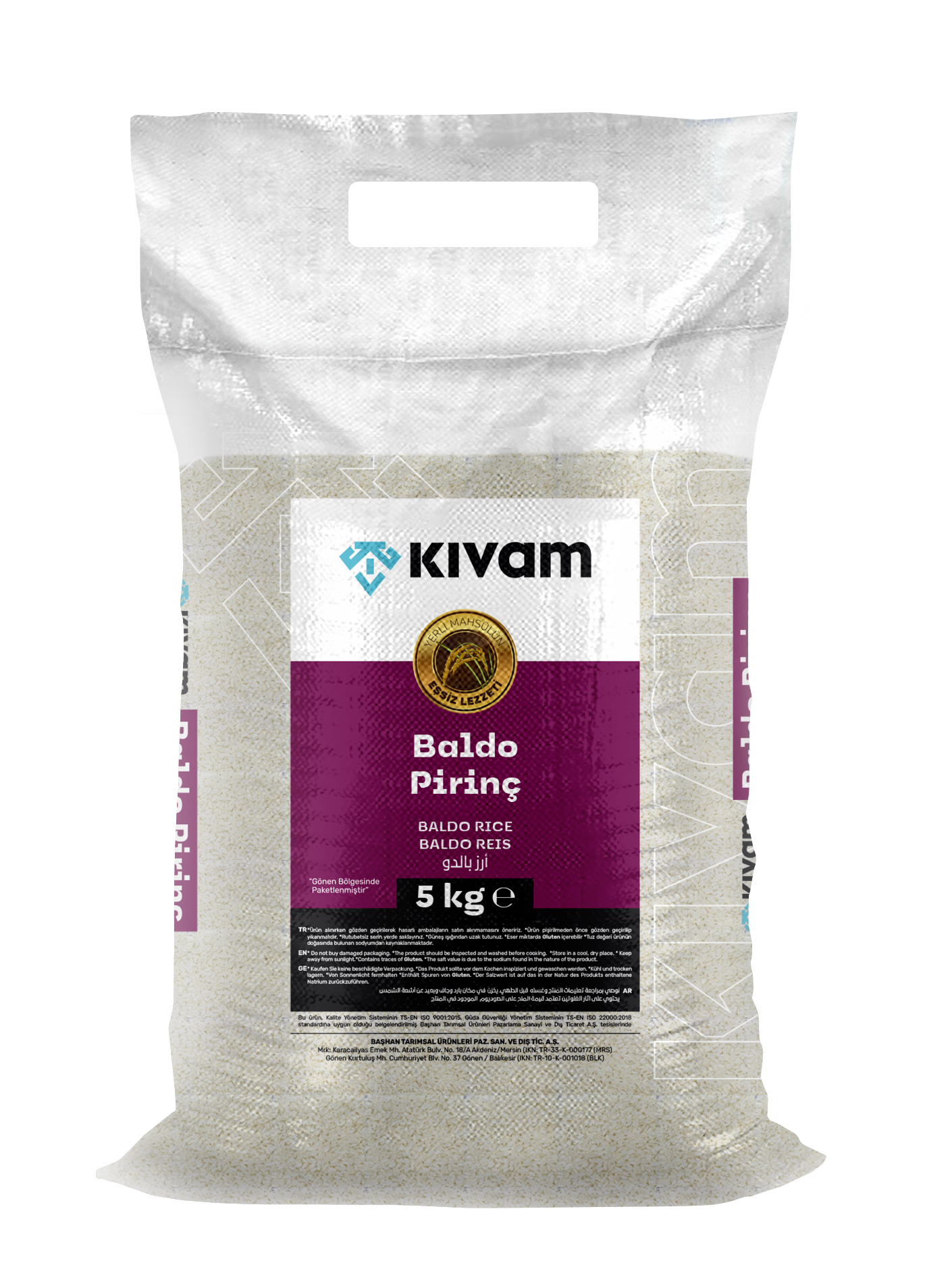 Kıvam Baldo Pirinç Gönen 5 Kg