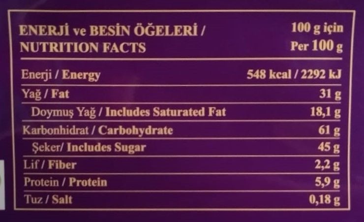 Elit Sütlü Çikolata Kuvertür 2,5 Kg