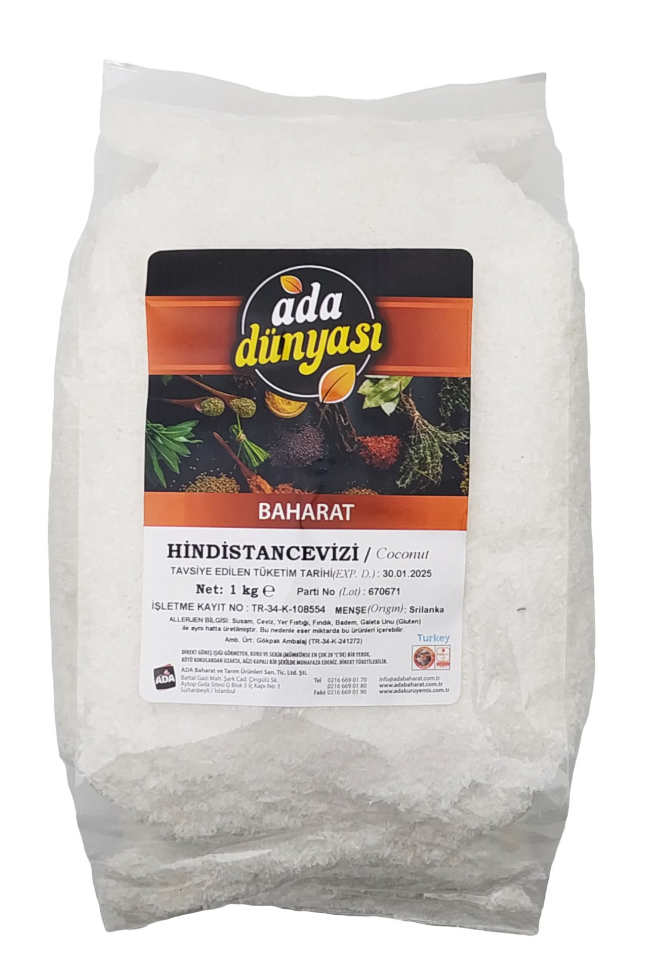 Hindistan Cevizi 1 Kg