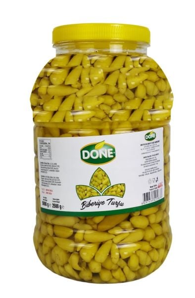 Done Biberiye Turşu 5 Kg (Süzme 2,5 Kg)