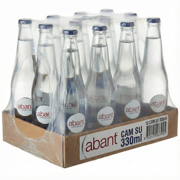 Abant Cam Su 330 ml x 12 Adet (Tavalı ve Shrinkli Koli)