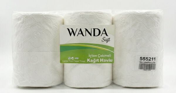 Wanda Soft İçten Çekmeli Havlu 6 Rulo 3,5 Kg