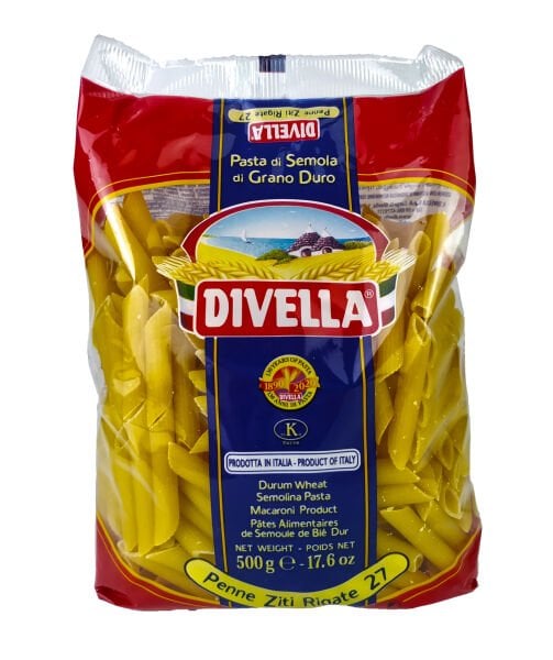 Divella Penne Ziti Rigate 500 Gram x 24 Adet
