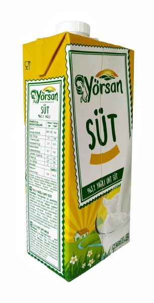 Yörsan Tam Yağlı Süt 1 Litre x 12 Adet
