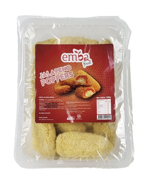 Emba Kırmızı Jalapeno Poppers 500 Gram x 12 Adet