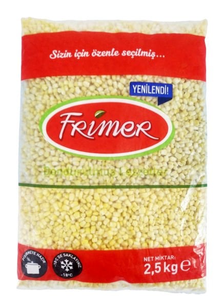 Frimer Dondurulmuş Mısır Tane 2,5 Kg x 6 Adet