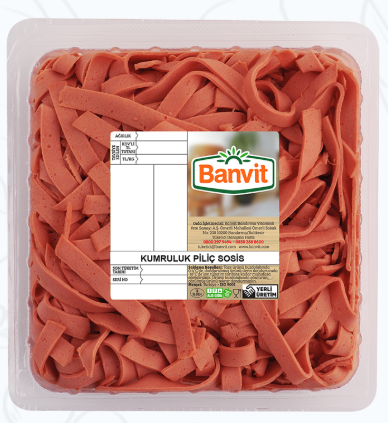 BBanvit Küvet Piliç Doğ. Kumruluk Sosis 1 Kg x 12 Adet
