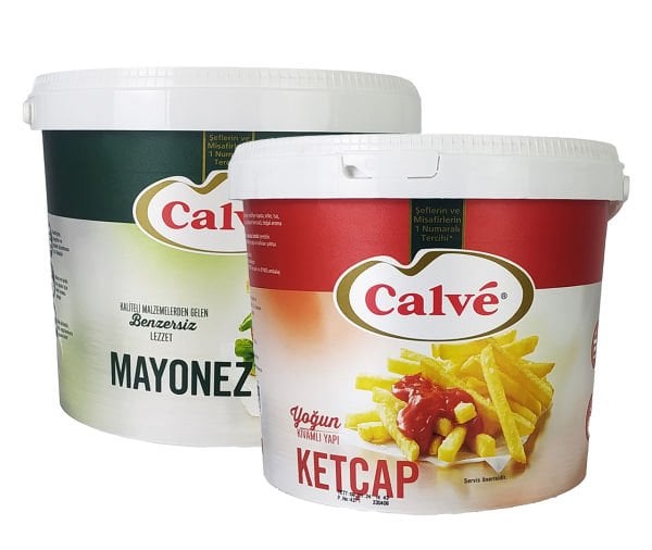 Calve Ketçap Mayonez Kova Set