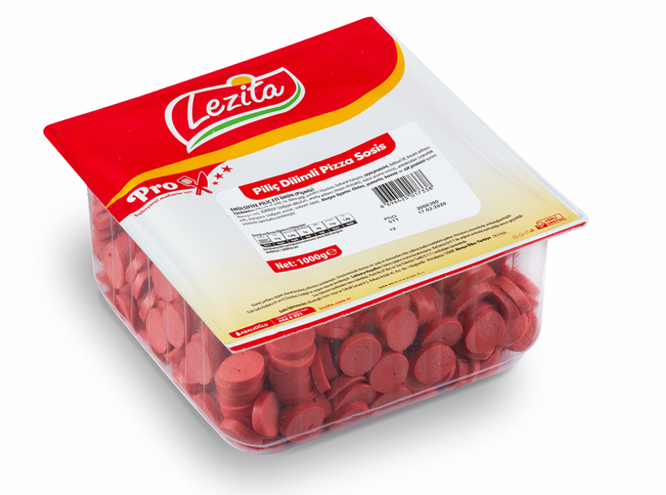 Lezita Pizza Dilimli Sosis 1 Kg x 6 Adet