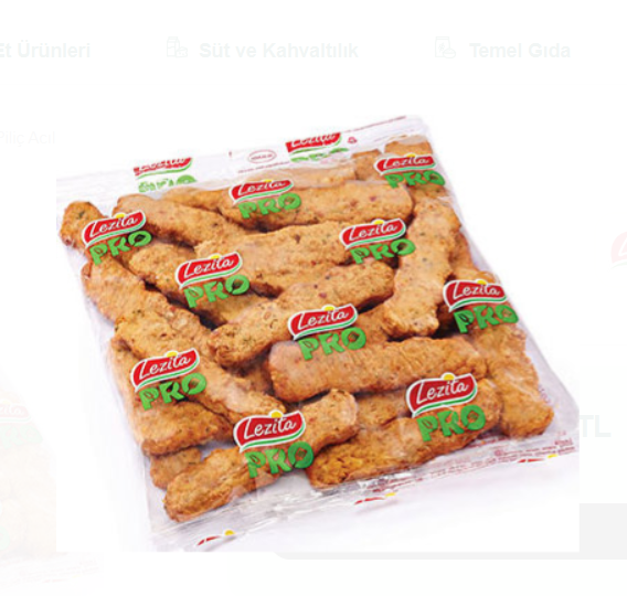 Lezita Donuk Acılı Kebap 1 Kg x 10 Adet