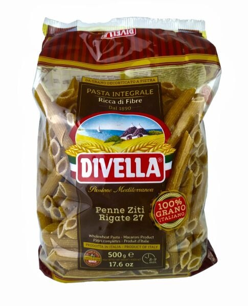 Divella Kepekli Penne Rigate 500 Gram