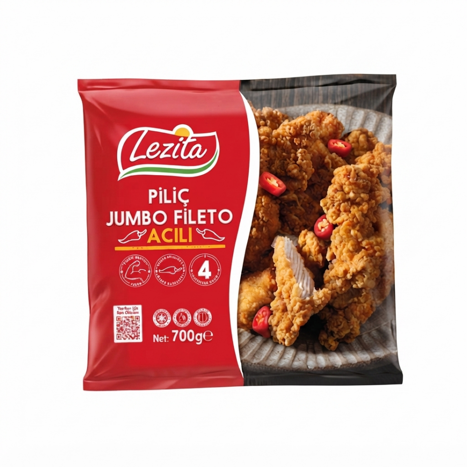 Lezita Donuk Acılı Jumbo Fileto 700 Gr x 12 Adet
