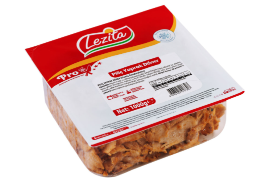 Lezita Piliç Yaprak Dilimli Döner 1 Kg x 10 Adet