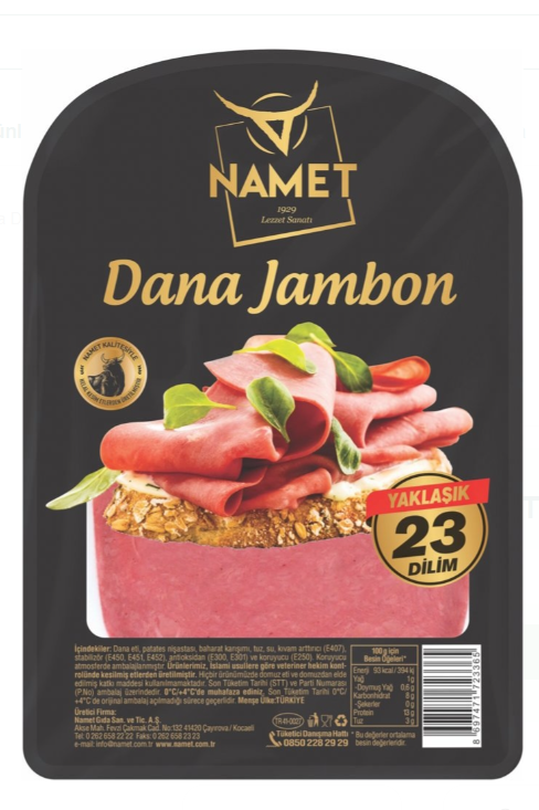 Namet Dana Dilimli Jambon 300 Gr x 24 Adet