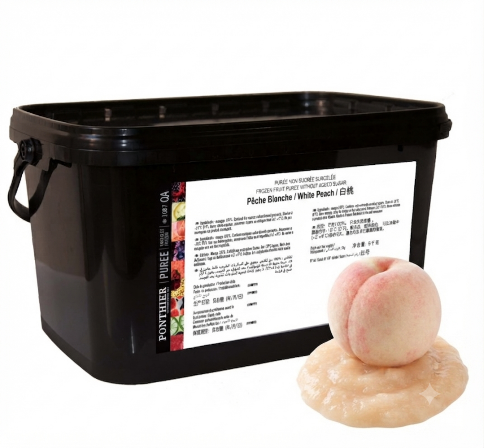 Ponthıer Beyaz Şeftali Püresi 5 Kg