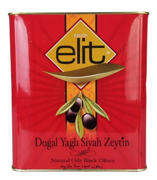 Elit Mega Doğal Yağlı 231-260 Siyah Zeytin 10 Kg