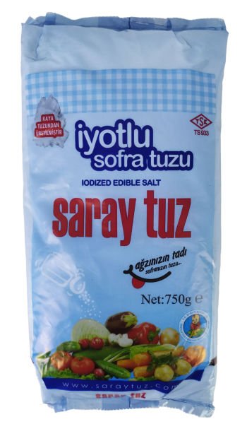 Saray İyotlu Tuz 750 Gram x 30 Adet