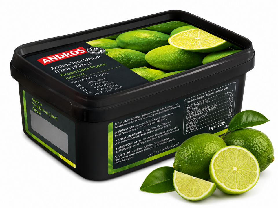 Andros Yeşil Limon (Lime) Püresi 1 kg