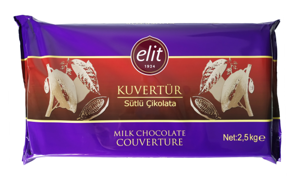 Elit Sütlü Çikolata Kuvertür 2,5 Kg