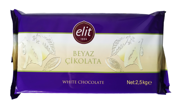 Elit Beyaz Çikolata Kuvertür 2,5 Kg