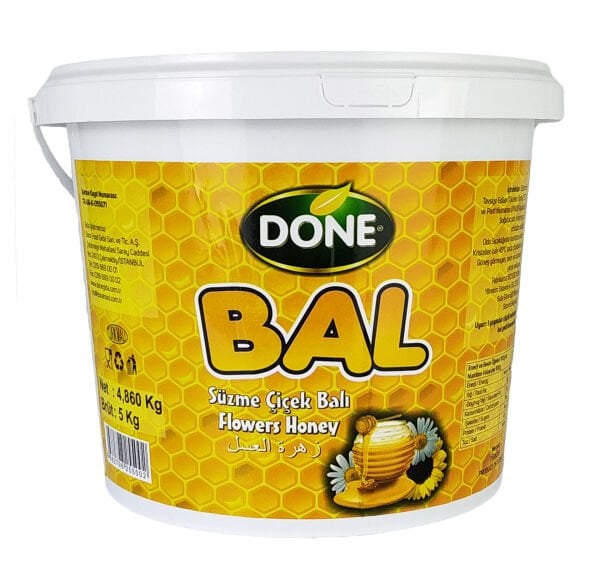 Done Süzme Çiçek Balı 5 Kg