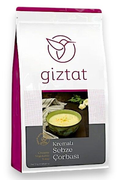 Giztat Sebze Çorbası Kremalı 3 Kg x 3 Adet (Koli)