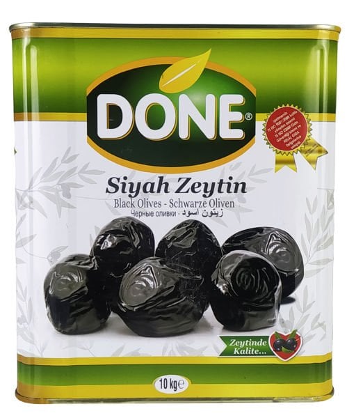 Done Siyah Zeytin 230-260 10 Kg Teneke
