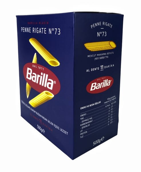 Barilla Penne Rigate N:73 500 Gram x 9 Adet
