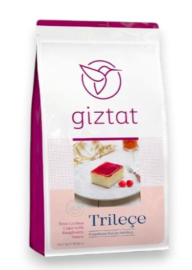 Giztat Trileçe Frambuaz Sos ile 4 Kg 300 Gr x 2 Paket (Koli)