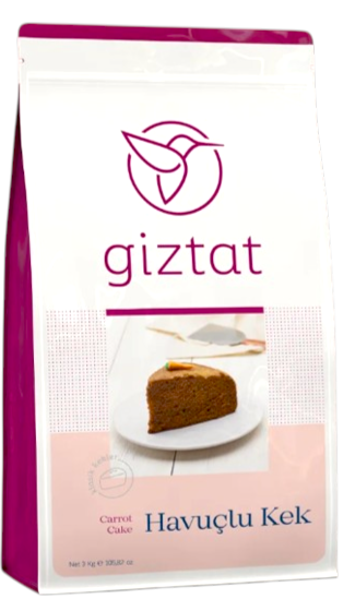 Giztat Havuçlu Kek 3000 gr x 3 paket (koli)
