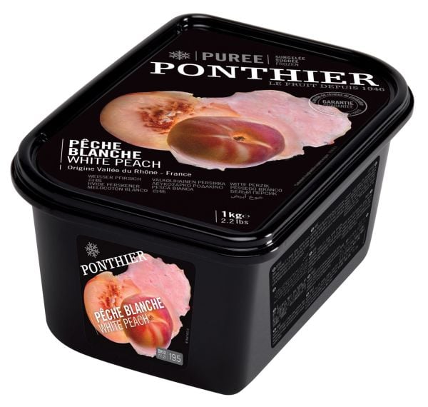 Ponthier Beyaz Şeftali Püresi 1 Kg x 6 Adet