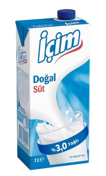 İçim Tam Yağlı Süt 1 Litre x 12 Adet
