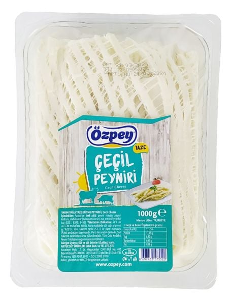 Özpey Çeçil Peyniri 1 Kg x 6 Adet