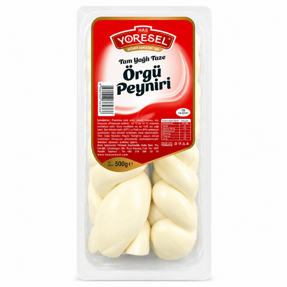 Has Yöresel Örgü Peyniri 500 Gr * 12 Adet (Koli)