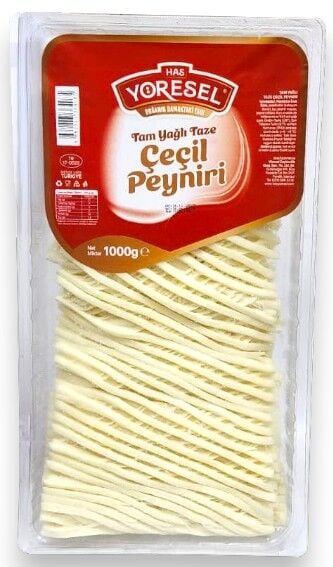 Has Yöresel Tam Yağlı Çeçil Peyniri 1 Kg * 4 Adet (Koli)