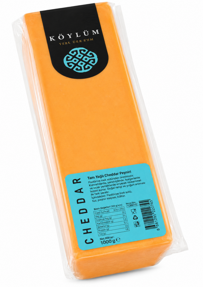 Köylüm Blok Burger Peyniri 2 Kg * 8 Adet (Koli)