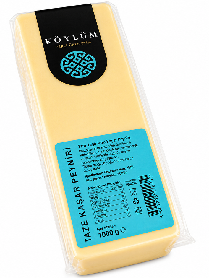 Köylüm Blok Edt Tost Peyniri 2 Kg * 8 Adet (Koli)