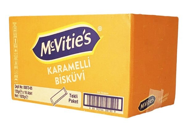 McVities Karamelli Bisküvi 120 Gram x 16 Adet