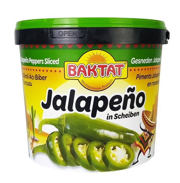 Baktat Jalapeno Dilimli Acı Biber Net: 6 Kg