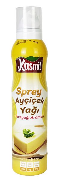 Kasmit Sprey Ayçiçek Yağı Tereyağ Aromalı 141 Gram