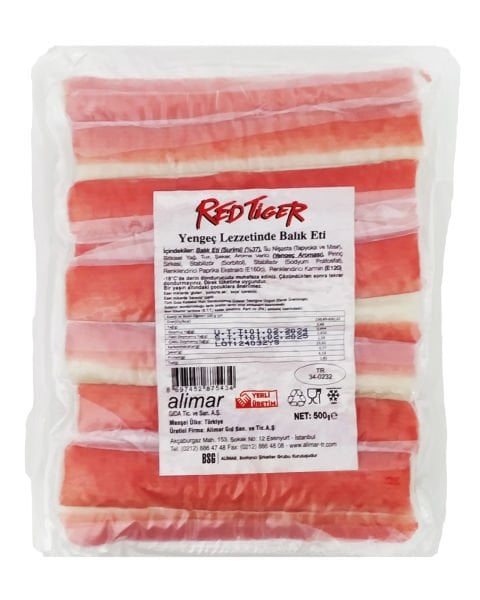 Red Tiger Donuk Yengeç Surumi Çubuk 500 Gram