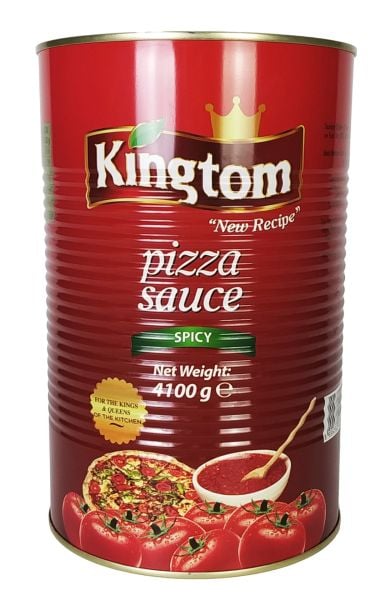 Kingtom Baharatlı Pizza Sos 4100 Gram x 6 Adet