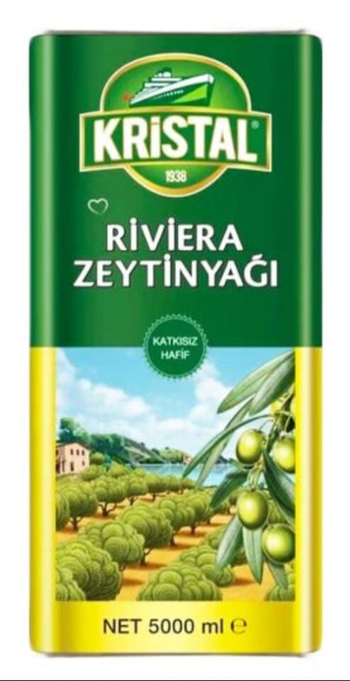 Kristal Riviera Zeytinyağı Teneke 5 litre