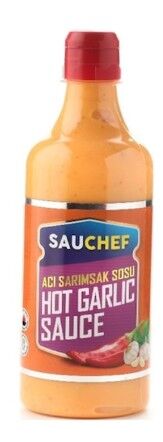 Sauchef Hot Garlic Sos Pet 480 Gr x 12 Adet
