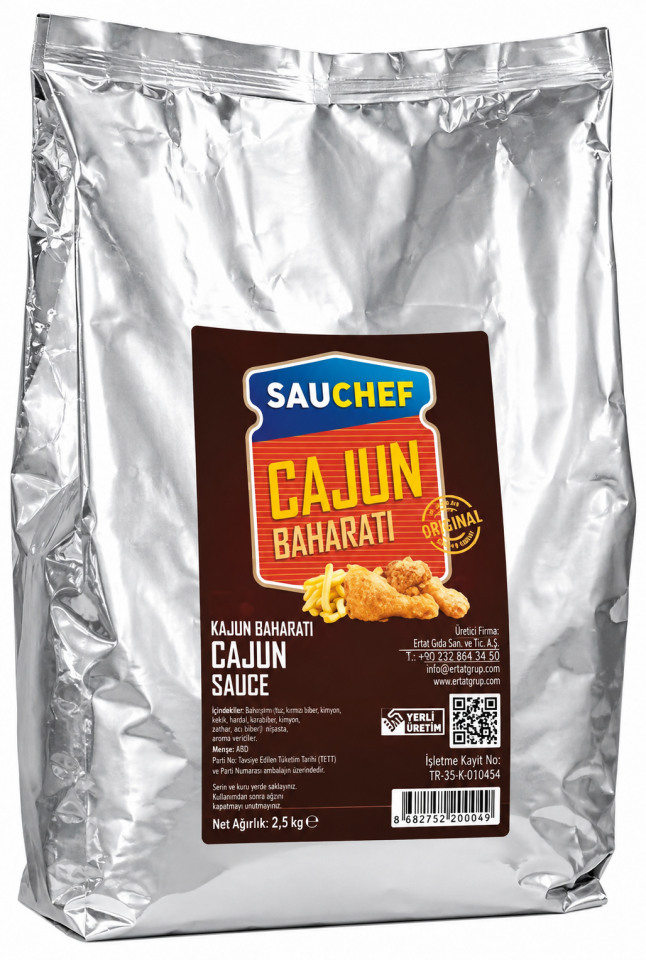 Sauchef Cajun Baharatı 2,5 Kg x 5 Adet