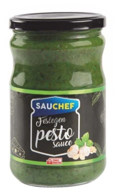Sauchef Pesto Sos Cam Şişe 600 Gr x 9 Adet
