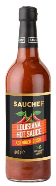 Sauchef Louisiana Acı Sos Cam Şişe 840 Gr x 12 Adet