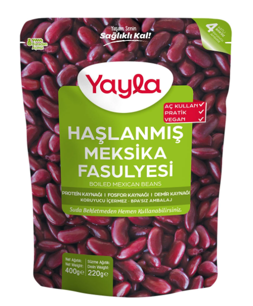 Yayla Meksika Fasulye 400 Gram x 12 Adet