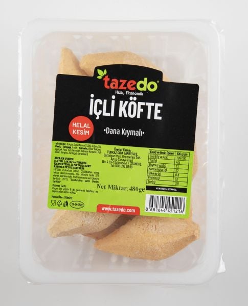 Tazedo Dana Kıymalı İçli Köfte 480 Gr